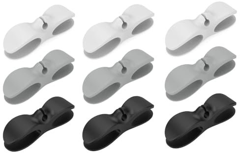 Changyeah 9 pezzi organizzatori per cavi, per ordinare cavi di elettrodomestici da cucina, scrivania, ecc. Raccogli cavi ideale come organizer da scrivania o organizer da cucina.