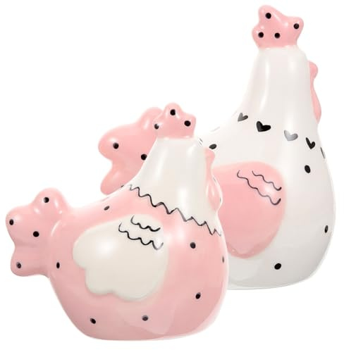 VINTORKY 2 Piezas Vajilla De Pascua Cocina Coctelera De Especias Vintage Tarros De Condimentos Olla De Condimento Tarro De Condimento De Porcelana Bote De Cerámica Salero Estilo Americano