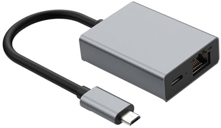Dickly Adaptateur Micro USB vers Ethernet Plug and Play, Boîtier en Alliage D'aluminium Largement Compatible pour Le Tchargement Ou Le Tchargement,
