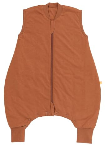 schlummersack Slumbersac Sacco nanna con piedini bambini 2.5 Tog 70 cm Caramello I Sacco nanna con gambe per dimensione del corpo 70-80 cm | Sacco Nanna con Piedini Annuali