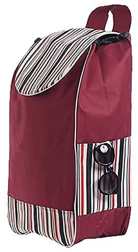 AOKLEY Trolley Borsa di Ricambio per Carrello della Spesa Pieghevole Borsa per Carrello in Tessuto Oxford Impermeabile Portatile Borsa di Ricambio per la Spesa Riutilizzabile Portaspesa