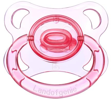 Landofgenie Succhietto per Adulti Succhietto Trasparente a Forma di Luna Rosa