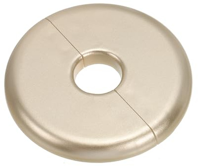 PATIKIL Wall Split Flange 0.65 (16.5mm),ABS Round Self-Adhesive Escutcheon Plate Buckles Water Pipe Cover for Kitchen Bathroom Arm Pipe Faucet Decoration, Gold