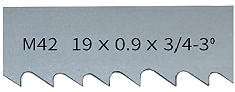 Hoja de sierra de cinta de 10; 12; 14; * 3/4'; M42,1735, 2240, 2360, 2560 mm x 19 x 09 mm Hoja de sierra de cinta for cortar madera dura y metal blando(3 4 Teeth,2234mm)