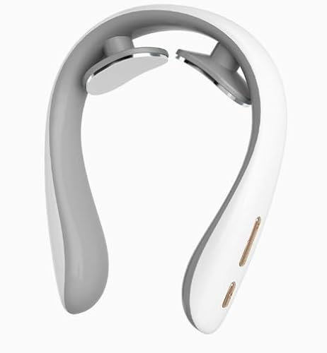 Massaggiatore Cervicale Collo - Massaggiatore Elettrico Portatile per Cervicale Collo, Fisioterapia Elettromagnetica Profonda, 5 Modalità e 16 Livelli, Riscaldamento, per Rimedi Mal di Schiena