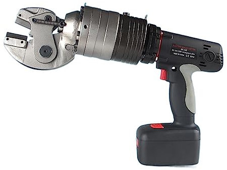 Crimpadora Hidráulica, Cortador De Barra De Acero Hidráulico Eléctrico, Máquina De Corte De Barra De Acero Recargable SC-16C, Alicates De Prensado De Herramientas Hidráulicas Crimpadora, Multicapa(Gol