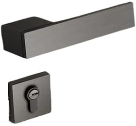 JAQVCTSC Serratura magnetica for porta interna di lusso Nordic Light, ingegneria, maniglia quadrata in lega di zinco for porta interna, serratura meccanica(With magnetic silent model)