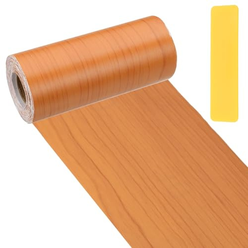 PATIKIL Cinta De Reparación De Veta De Madera 12cm X 33ft Cereza Roja | Parche De Reparación Con Textura Realista, Cinta De Madera Para Pelar Y Pegar, Para Pisos Ventanas Muebles Mesa