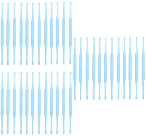 VALICLUD 3 Set Cucchiaio A Spirale Rimozione Della Cera Adulti Attrezzi Pulitore Orecchie Pulitore Per Orecchie Compatto Bastoncino Per La Pulizia Del Cerume Abs Blu 12 Pezzi*3