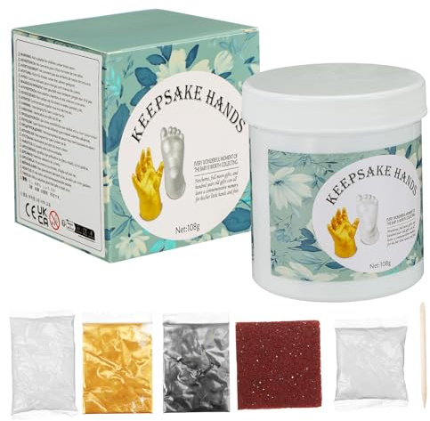 ERINGOGO Handabdruck Satz Für Neugeborene Mit Sicherem Gips Abformpulver Detailgenaue 3d-hand Und Fußabdrücke Andenken Für Familien Und Babyparty