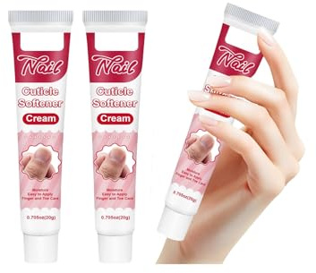 Trattamento crema per unghie e cuticole, ammorbidente idratante per cuticole, crema rinforzante per unghie secche e danneggiate, idrata, rafforza le unghie, ammorbidisce le cuticole, 2 pezzi
