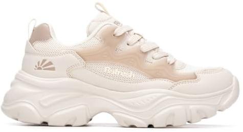 REFRESH - Zapatilla Mujer Beige - Calzado Cómodo y Versátil - Moda Casual - Modelo 17504805 (Talla 37)