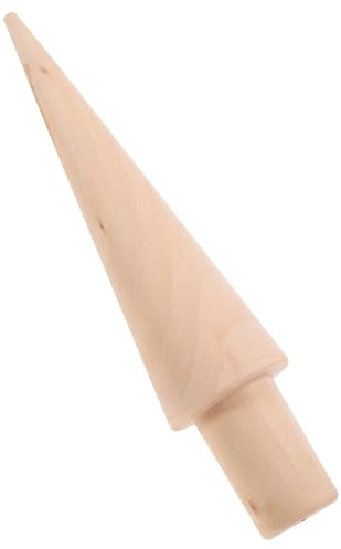 MOLUCKFU Molde de Madera para Conos de Helado Formador para Conos de Huevo y Waffles Accesorio de Repostería Simple y Cocina