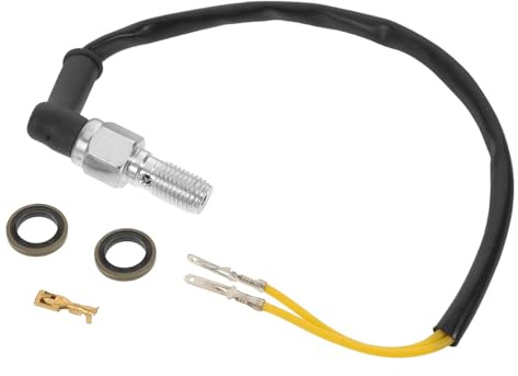 SEWOART Interrupteur de Feu Stop Moto Capteur Pédale Arrière Hydraulique Commutateur Étanche Résistant Haute Sensibilité Compatible Motos Aventure