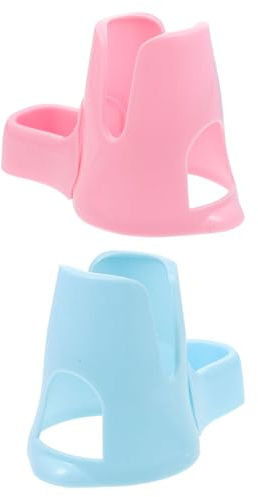 GALPADA Soporte Plástico para Botella de Agua de Mascotas 2 Piezas, Práctico y Fácil de Quitar, Adecuado para Roedores Uso Diario