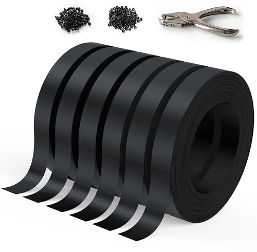 JORON - Kit de láminas opacas de PE 4,7 cm x 450 m – Banda para vistas al jardín flexible y resistente con 900 clips – Instalación horizontal o vertical para panel de malla y valla rígida – negro