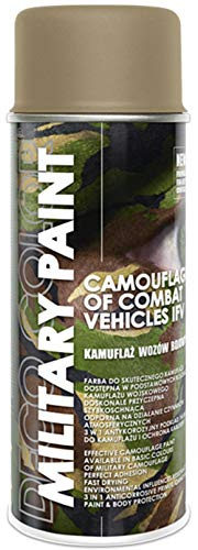 Deco Color Military Spray Paint Camouflage Army Paintball Airsoft ASG MilSim DIY; 11 Colours 400ml (RAL 1019 Desert Storm)