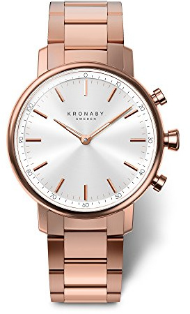 KRONABY Uhr Smart Damen | Wasserdicht 10 ATM, Musiksteuerung, Schrittzähler, Anrufbenachrichtigung und -ablehnung S2446/1, Carat