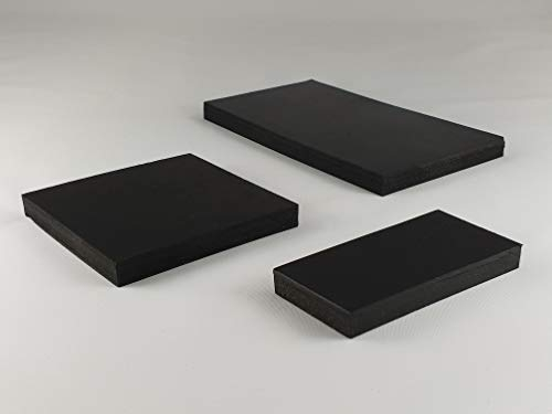 Gummimatte Gummiplatte 120x400mm / 10mm Stärke Antivibrationsmatte für z.B. Waschmaschine / Hochleistungsmixer