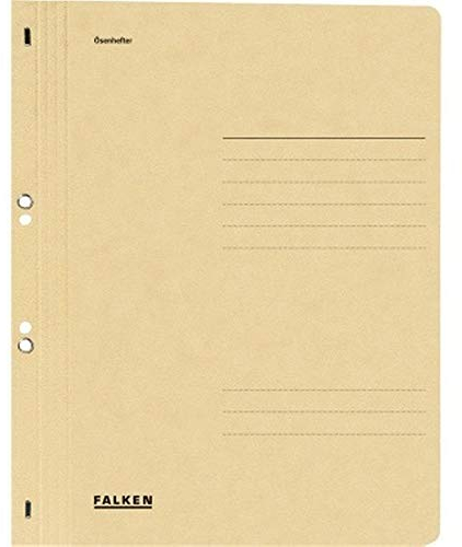 Falken Ösenhefter DIN A4 ganzer Deckel Behördenheftung chamois