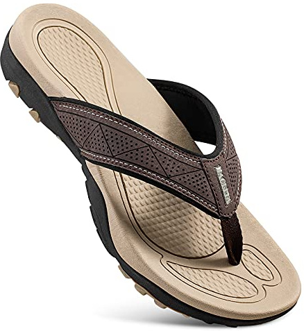 HAOLIRA Herren Flip Flops Zehentrenner Comfy Rutschsicher Sommer Beach Sandalen Outdoor Surfen Badelatschen