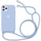 Yoedge Funda con Cuerda para Samsung Galaxy S9, Carcasa con Cadena Cordón Ajustable Ponible Colgante Correa Corazón Blanco Silicona Mate AntiChoque Suave TPU Cover para Samsung S9 (5,8 Pulgadas), Azul