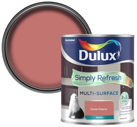 Dulux Simply Refresh Multi Surface Eggsgell Paint - Coral Charm - 750ML