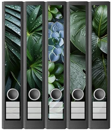 Ordnerrücken Etiketten selbstklebend – 10 Aufkleber zum Beschriften –für Ordner A4 schmal – Klebeetikett als Rückenschild für Ordner schmal – opak: Untergrund scheint nicht durch (Blätter)