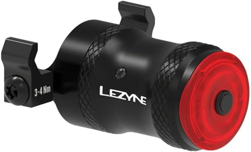 LEZYNE Saddle Ai Alert 250 Rear Mounted Bicycle Light, 250 Lumen | Road, Gravel, Commuter/Urban Bike | 5 Modes Including Ai Alert Function