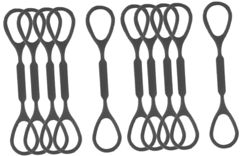 QUMIIRITY 10stücke Silikon Trompete Stopper Ringe Hochflexible Gleitstopp-ringe Für Trompete Schwarz Zubehör Für Musikinstrumente Geeignet Für Übung Und Wettkampf