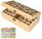 CPROSP 24 Trous Boite Rangement Huiles Essentielles en Bambou, Coffret Rangement Huiles Essentielles, pour Aromathérapie, Parfumées, Cosmétiques et Le Rouge à Lèvres