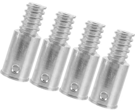FRCOLOR 4stücke Gewindeadapter Für Reinigungsstangen Verlängerungsstangenadapter Aus Rostfreiem Stahl Stangenadapter Für Besen Reparatur Besenkopfes Verlängerungsstange Für Besen