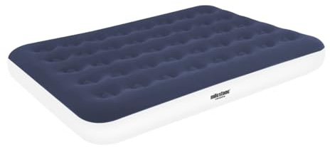 Milestone Camping Matelas gonflable double 88119 - Facile à gonfler et à dégonfler - Design floqué - Camping, festivals, soirées pyjama et réunions de famille