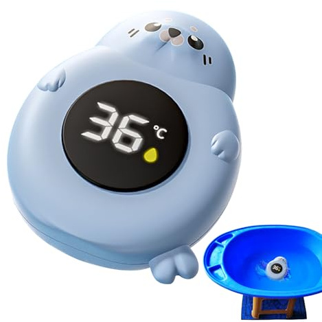 Baby Bath Thermometer, Kid Bath Temperature Sensor, Baby Bath Temperature Monitor, Waterproof Digital Water LCD Thermometer, Bathtub Temperature Monitor For Babys Bath Floating Toy