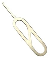 Herramienta eyectora SIM de acero inoxidable, aguja de recuperación de tarjetas de teléfono de grado 304 con punta lisa