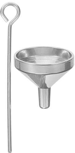 FIXOSHEE Mini Entonnoir Métallique pour Flacon Parfum Petit Entonnoir de Remplissage Précis pour Petites Bouteilles Outil Facile à Nettoyer et Anti-fuite pour Huiles Essentielles et