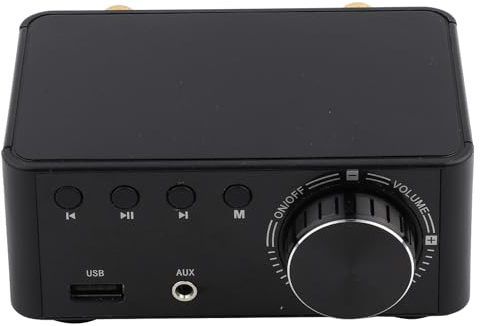 Scheda amplificatore audio digitale HIFI Bluetooth 5.0 Lettore di schede di memoria stereo da 50 W x 2 per sistemi Home Theatre e progetti audio fai-da-te con chip TPA3116 (Nera)