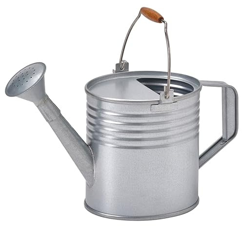 Galvanised Metal Watering Can for Indoor & Outdoor Use – Durable Rust-Resistant Steel Plant Waterer with Classic Design (1 l)