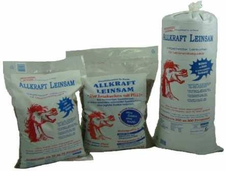Allkraft Leinsamen Granulat 10 kg für Pferdebesitzer - Pferdefutter Granulat - Gewichtskontrolle