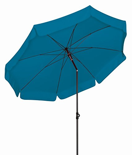 Doppler Absolut wetterfester Gartenschirm Sunline 200 petrol, UV-Schutz 50 Plus und Knicker,