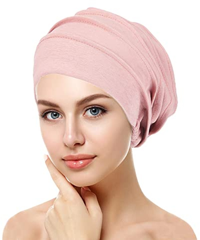VUCDXOP Kvinnors turban bandana turban kemo cancer mössa hijab bandanas halsduk muslimsk hatt kemoterapi mössa