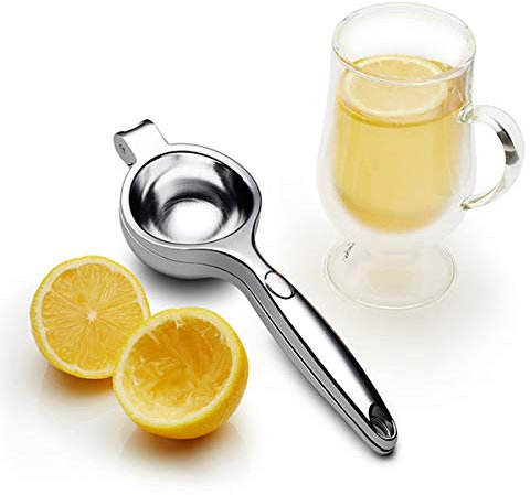Presse-Citron Manuel Presse agrume à Levier - Robuste et Ergonomique - Anticorrosion - pour Citron, Orange, Ou Autres Fruits - Fabriqué en Alliage de Zinc,L