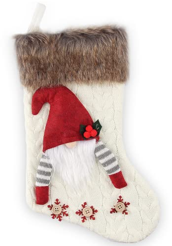 Calcetín de Navidad, Calcetín Navidad Chimenea, Calcetín de Decoración Navideña, Calcetín de Navidad Bolsa, Medias de Navidad Bolsa de Regalo, 40cm Grande Adorno de Navidad Bolsa de Dulces Decoración