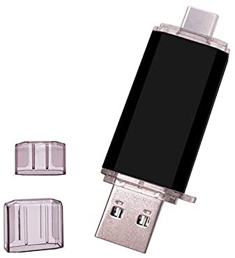 YWJFASHION Tipo C OTG Metal 1 6GB Puerto Dual Pendrive USB Flash Drives 2.0 U Disco Memory Stick, for teléfonos Inteligentes (Capacity : 128GB, Color : A)