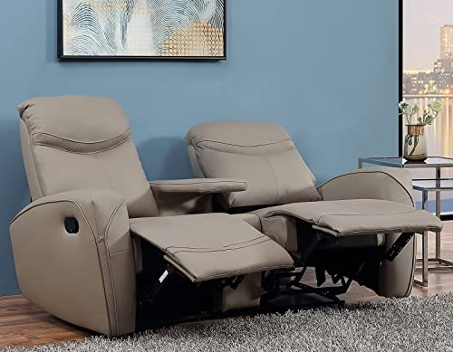 Mapo Möbel Ledersofa Kinosofa Relaxcouch Fernsehsofa 3624-Cup-2-A-2847