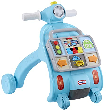 Little Tikes Learn & Play Girello - Include effetti sonori e pannello attività staccabile - Tema Guida - Batterie incluse - Età: dai 9 a 36 mesi.