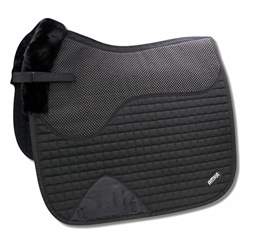 AMKA Anti-Rutsch Schabracke Anti-Slip Sattelunterlage mit integrierter Anti-Rutsch Auflage Dressur