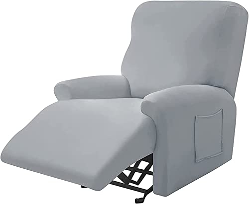 XVBVS Stretchhusse für Relaxsessel Sesselbezug, 1-Sitzer-Liege-Schonbezug, Universelle Ruhesessel Sofa Bezüge, Weicher Couch-Schutz für Wohnzimmer (Color : Grey)