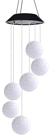 Solarbetriebene Kristallkugel-Windspiel-Lichter im Freien romantisch für Garten-Patio-Party-Yard-Fenster-Haus