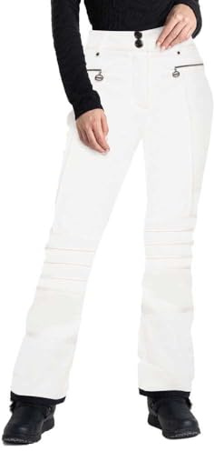Dare 2b Womens Uphill Ski Trousers | Rain Resistant Lightweight Windproof Pants in Slim Fit Bootcut Hem | Featuring Snow Gaitors and a Zip Gusset - Ideal for Winter Outdoor Sports Black